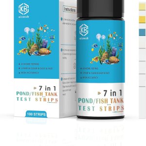 Tiras de prueba de calidad del agua para estanques de peces 7-1, incluyendo 100 tiras de prueba rápidas y precisas para estanques de peces, que Tiras de prueba de calidad del agua para estanques de peces 7-1, incluyendo 100 tiras de prueba rápidas y precisas para estanques de peces, que