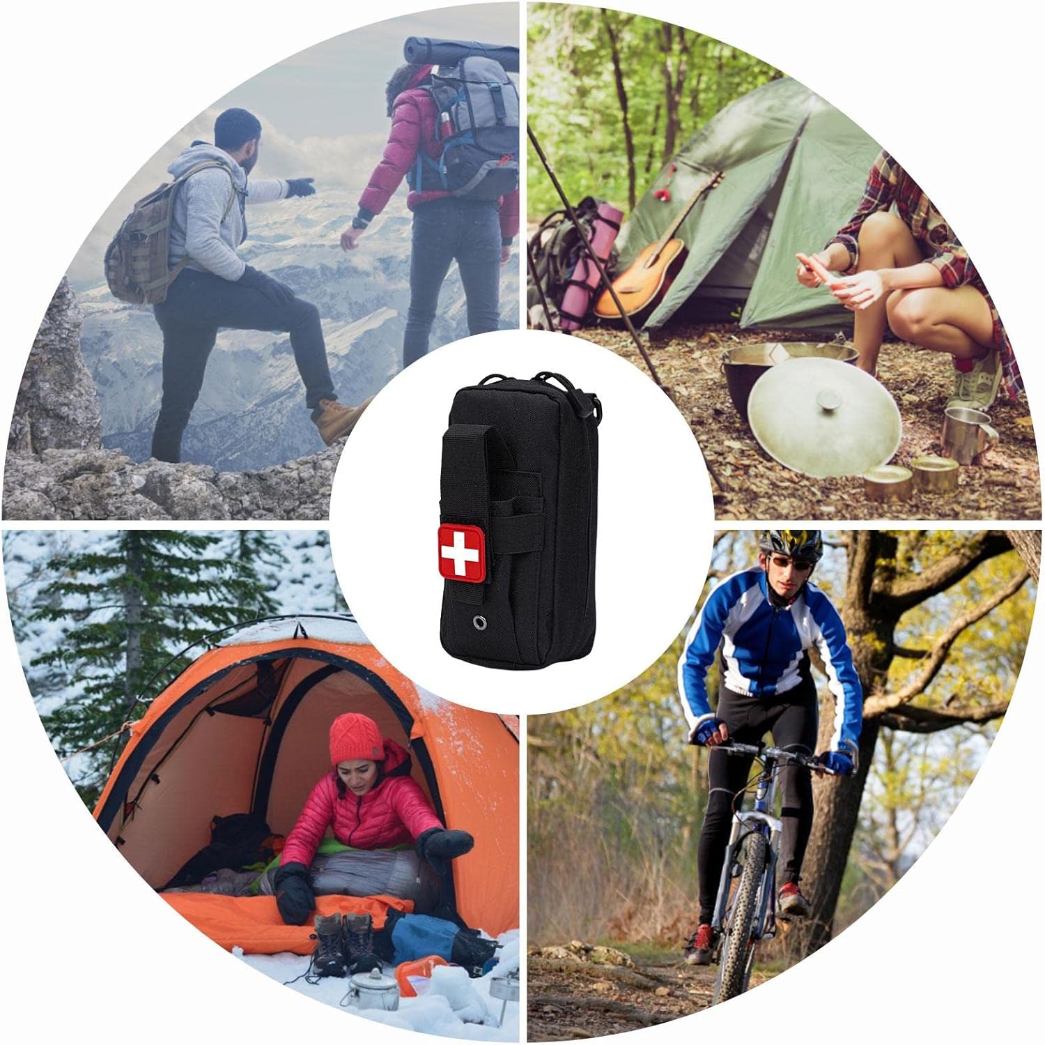 Rip-Away EMT Medical Aid IFAK bolsa de salvamento de vida, bolsa de kit de ayuda médica bolsa de viaje farmacia bolsa de camping al aire libre