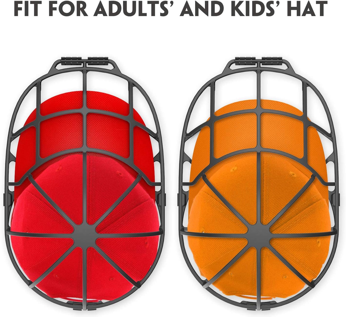 XQXA Jaula de lavado de sombreros, limpiadores de gorras de béisbol, apto para adultos y niños, jaula de marco de arandela de gorras para lavadora,