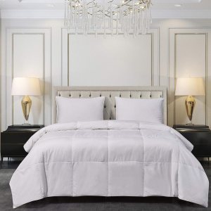 Blue Ridge Home Fashions – Edredón de fibra de plumas naturales de microfibra Blue Ridge Home Fashions – Edredón de fibra de plumas naturales de microfibra