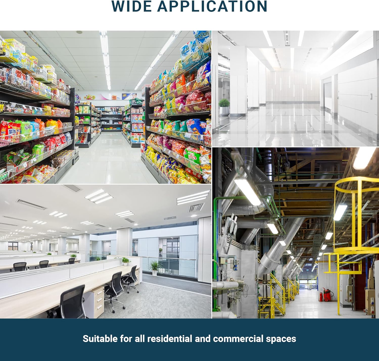 PARMIDA – Paquete de 20 tubos de luz LED T8 híbridos tipo A+B, 4 pies, 18 W (reemplazo de 40 W), cubierta transparente, alimentación de extremo