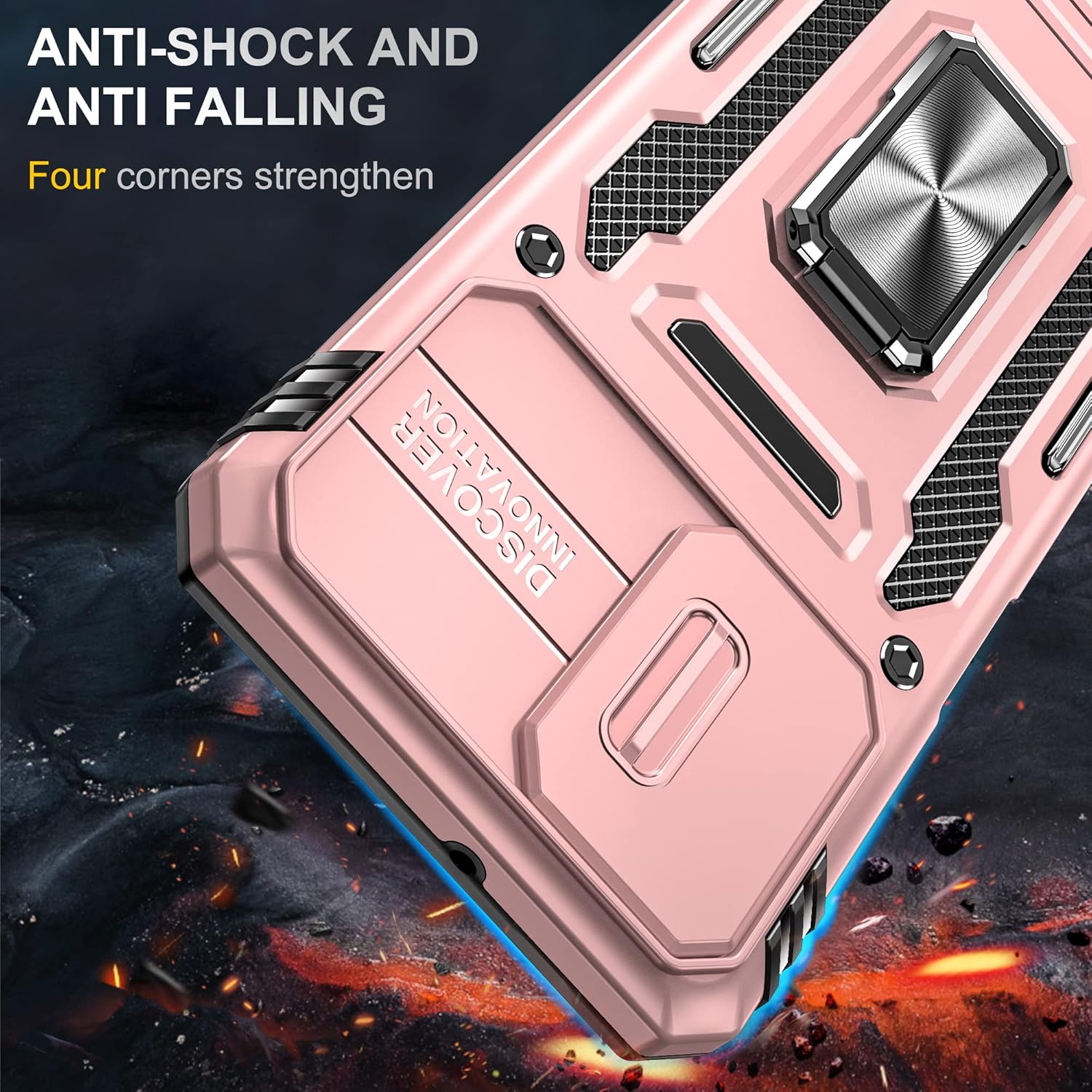 Asuwish Funda de teléfono para Motorola Moto G Power 5G 2023 con protector de pantalla de vidrio templado y cubierta deslizante para cámara