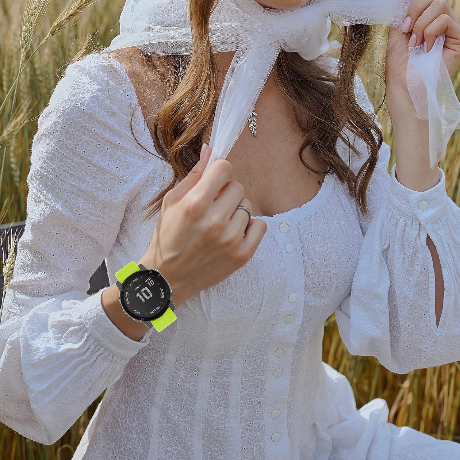OVERSTEP Correa de reloj de silicona suave compatible con Garmin Fenix 5X Band de 1.024 in de ancho para Fenix 6XFenix 7XFenix 5X PlusFenix 6X
