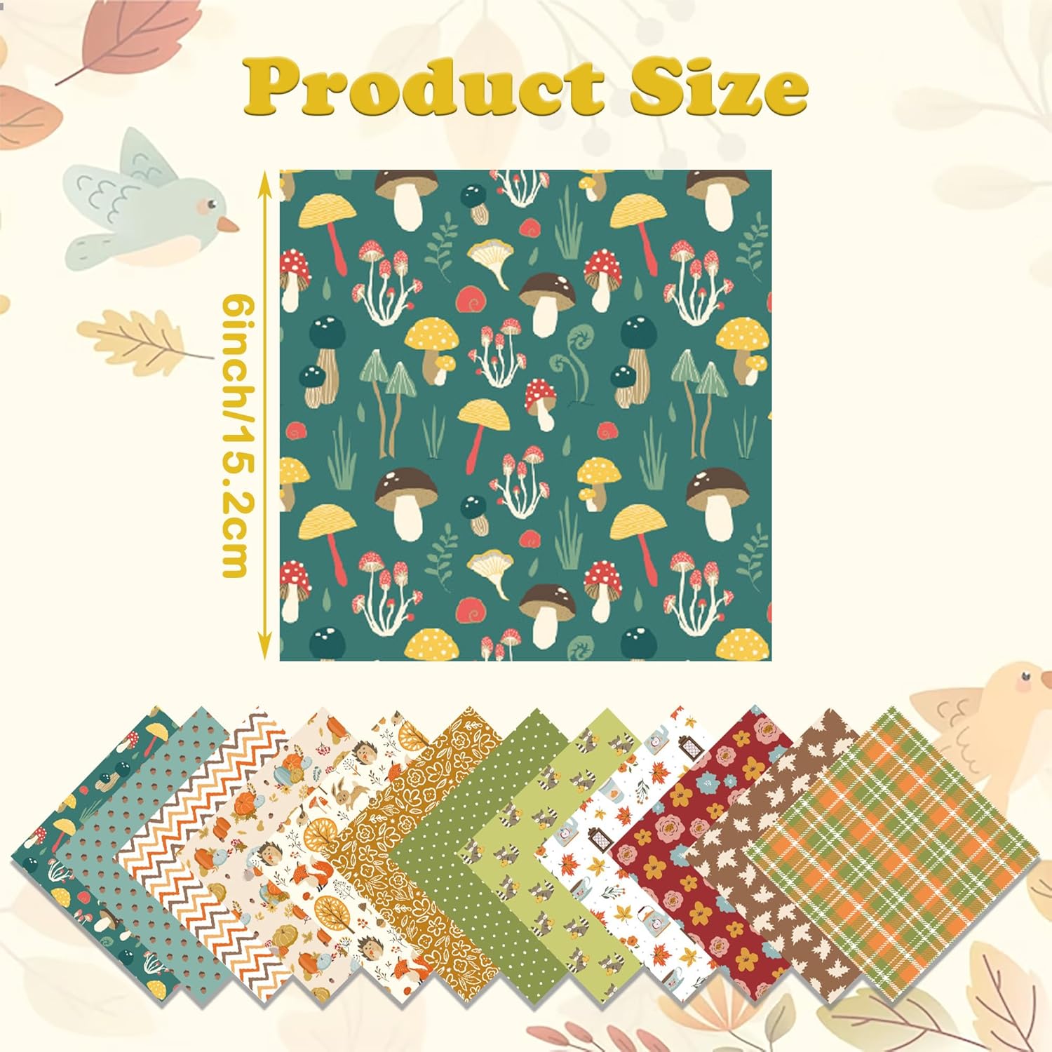 GLKTOPO Bloc de papel para álbum de recortes de 6 x 6 pulgadas, papel decorativo para manualidades con temática de Acción de Gracias, paquete de