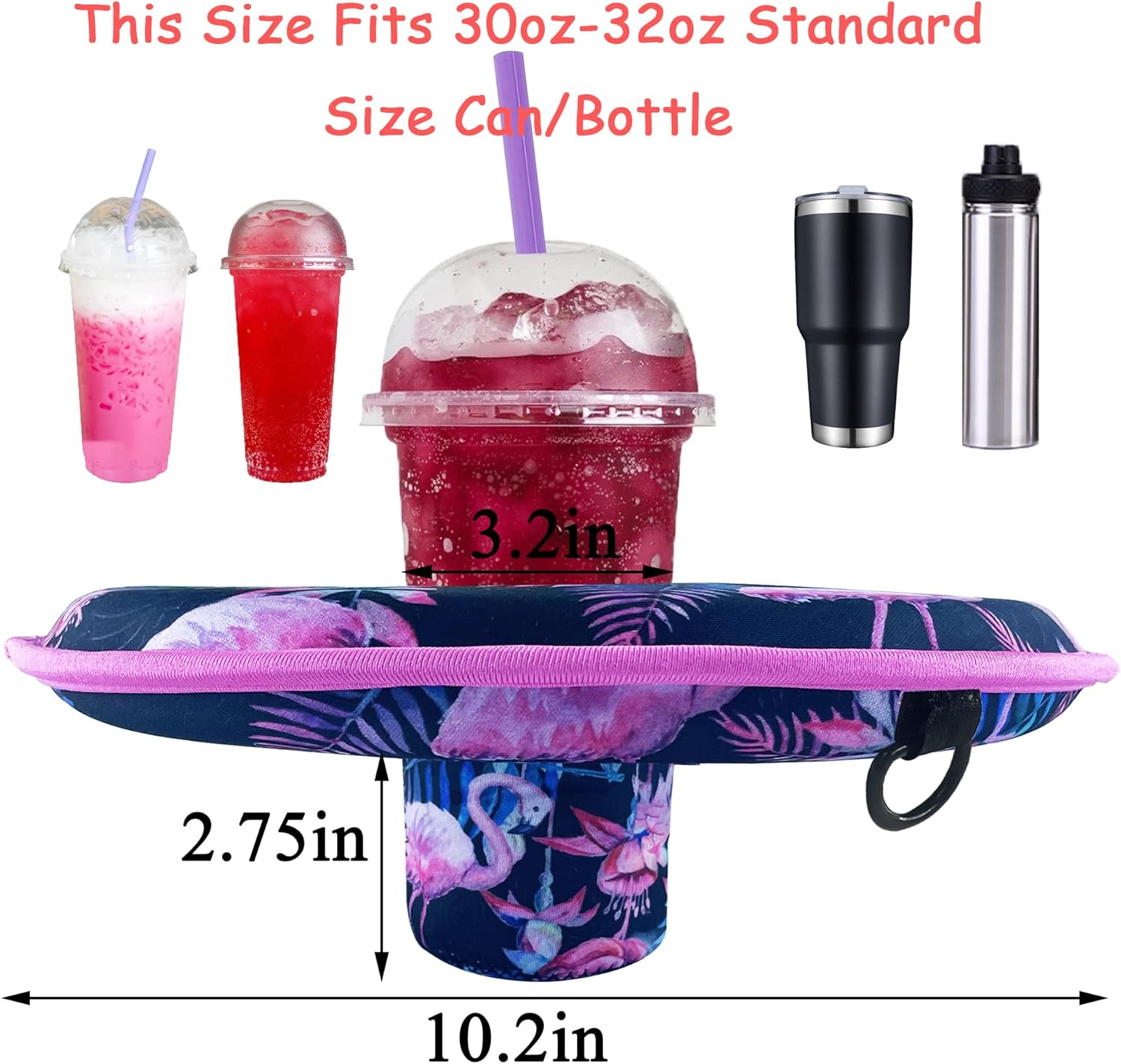 Bexbchh Soporte flotante para bebidas de neopreno para piscina, posavasos flotantes, portavasos de piscina para bebidas, flotadores para bebidas de