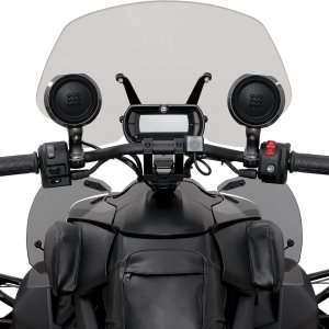 Show Chrome Perfect Storm – Altavoces Bluetooth para manillar de la mayoría de las motocicletas de “-1” Show Chrome Perfect Storm – Altavoces Bluetooth para manillar de la mayoría de las motocicletas de “-1”