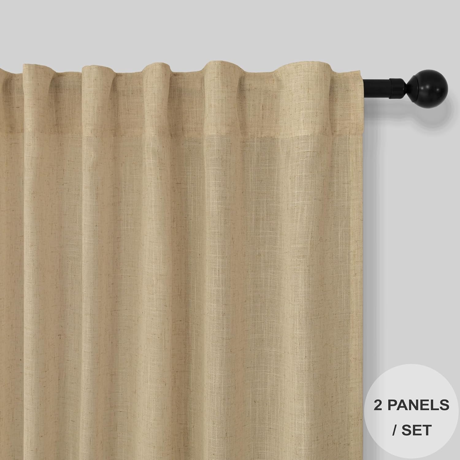 2 paneles de cortinas, 72 pulg L, bolsillo para cortineropestañas traseras, phabit. niñossala estarcomedorcuarto bebésala juegos, dec. cálidaotoñal