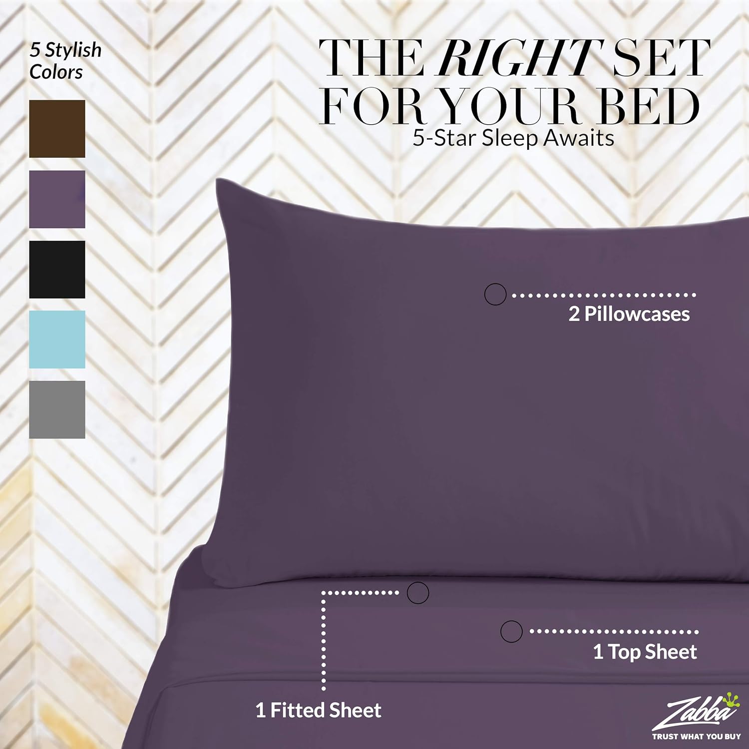 Beckham Hotel Collection – Juego de sábanas de microfibra cepillada suave de lujo de la serie 1500, con bolsillo profundo, tamaño California King,