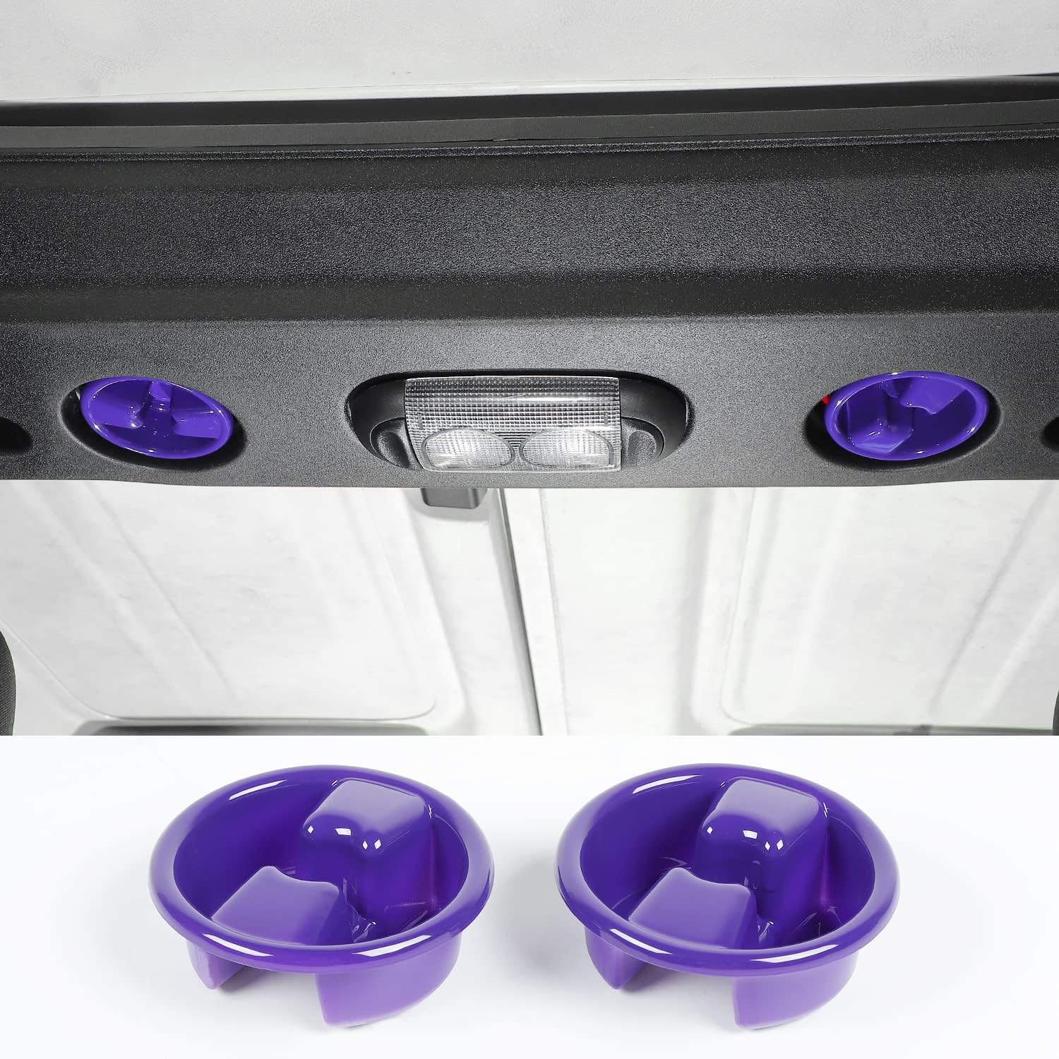 Cubierta decorativa para perilla de montaje en panel duro de techo rígido para Jeep Wrangler JK JKU 2007-2018, accesorios interiores de 24 puertas