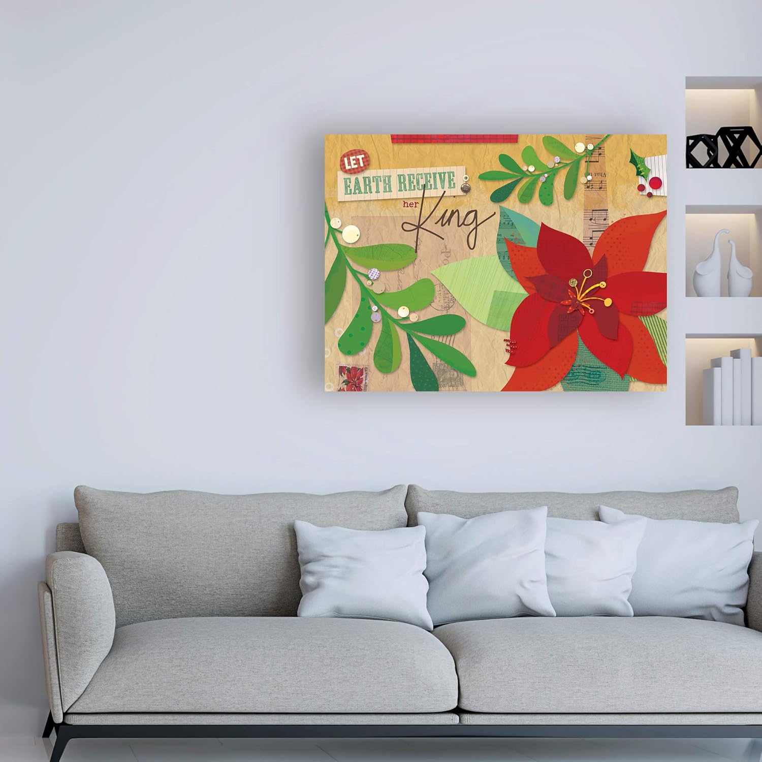 Trademark Fine Art, 14×19 Poinsettias 3 de Holli Conger