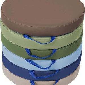 SoftScape – Cojines de piso redondos de 15 pulgadas con asas asientos flexibles para la educación a distancia en el hogar, guardería, preescolar, SoftScape – Cojines de piso redondos de 15 pulgadas con asas asientos flexibles para la educación a distancia en el hogar, guardería, preescolar,