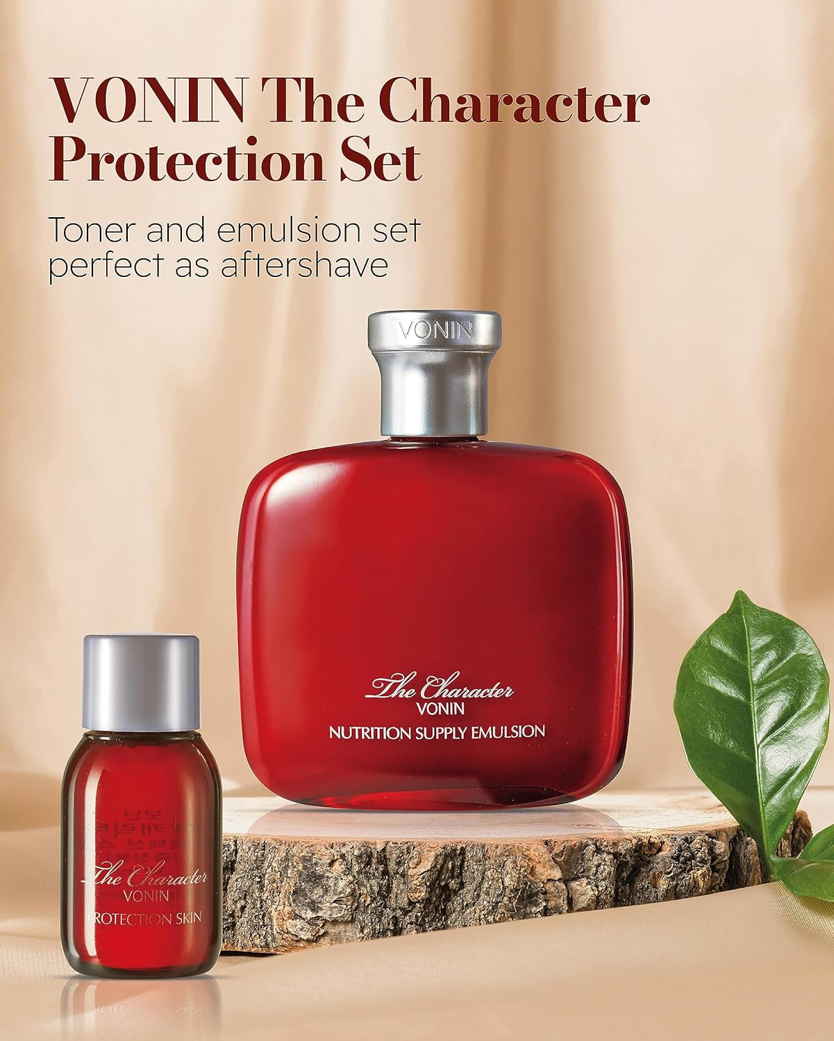 The Character Skin Care Set (11.5 fl oz) – Kit diario de cuidado de la piel para la protección de la piel de los hombres y rejuvenecimiento de LG