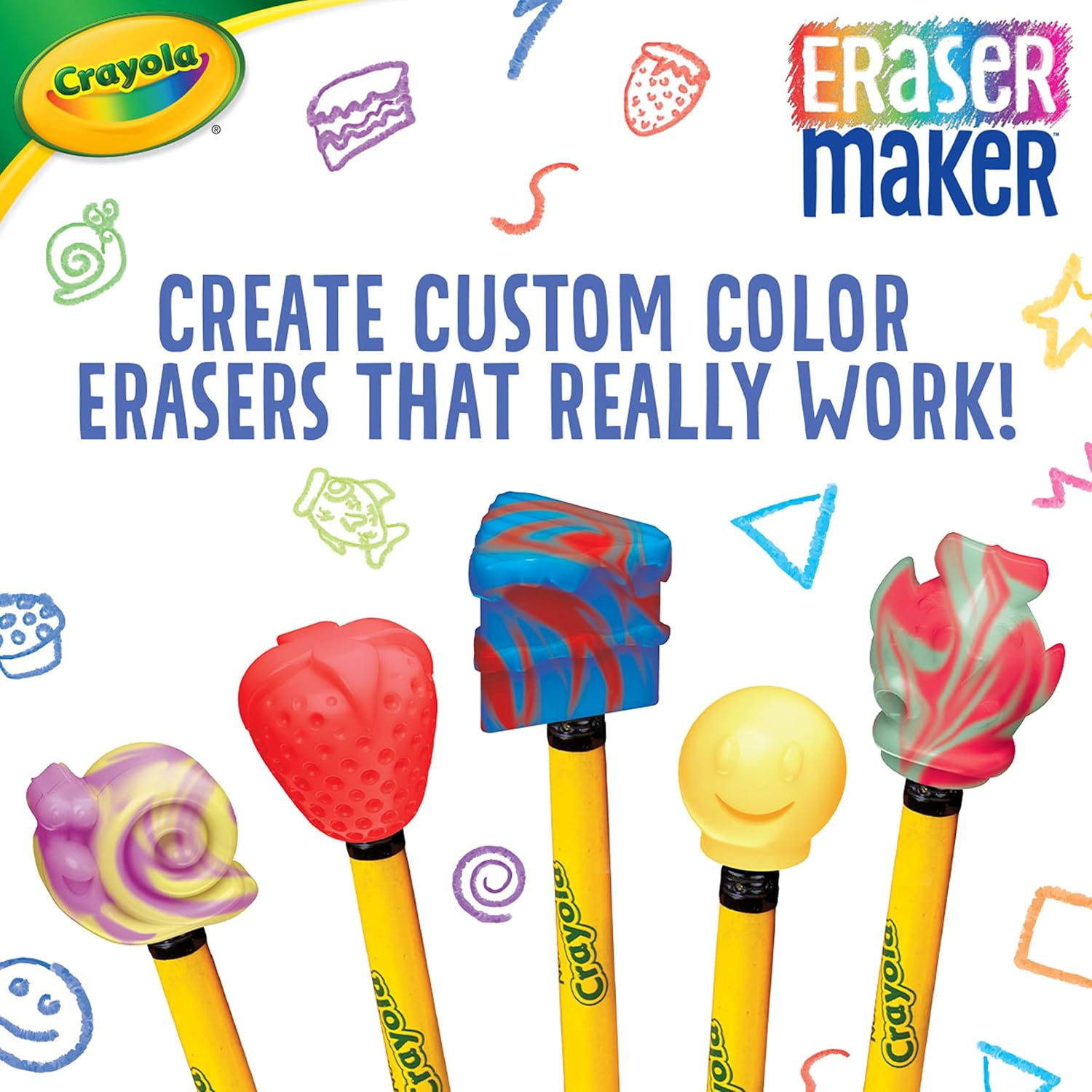 Crayola Fabricante de borradores, kit de manualidades de bricolaje, regalo para niños, 8, 9, 10, 11