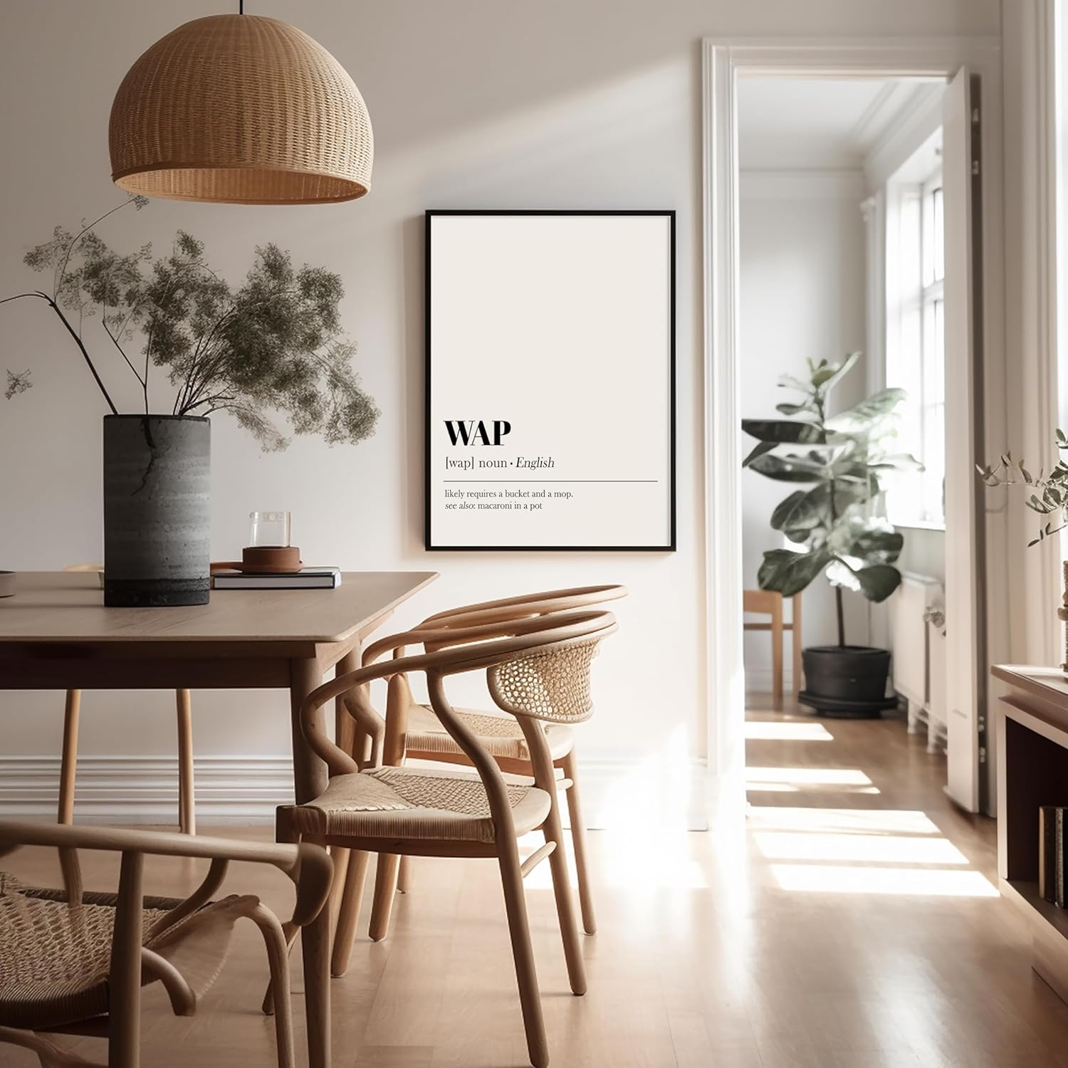 Poster Master Póster artístico de diccionario, definición de impresión WAP, arte de tipografía, arte minimalista, regalo para él y ella, divertida