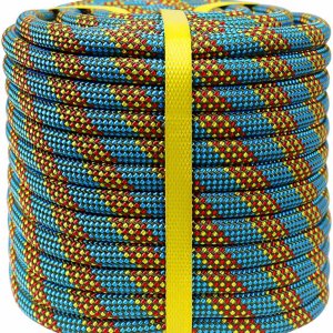 Cuerda de poliéster de doble trenza de 12 pulgada x 100 pies, cuerda de toro de alta resistencia para trabajo en árboles, patio, vela, remolque, Cuerda de poliéster de doble trenza de 12 pulgada x 100 pies, cuerda de toro de alta resistencia para trabajo en árboles, patio, vela, remolque,