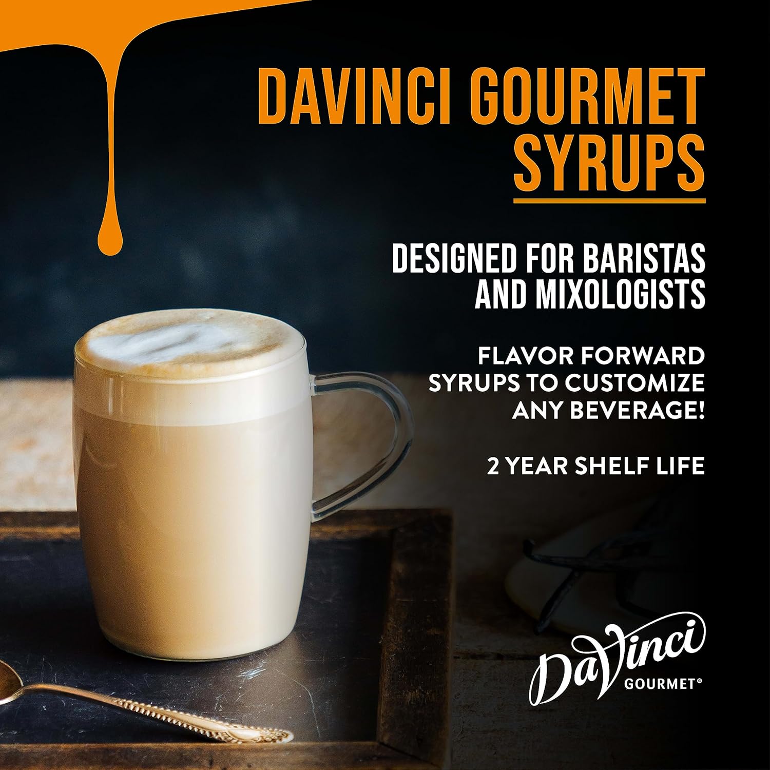 DaVinci Gourmet Classic – Jarabe de nueces de macadamia, 25.4onzas líquidas (paquete de 1)
