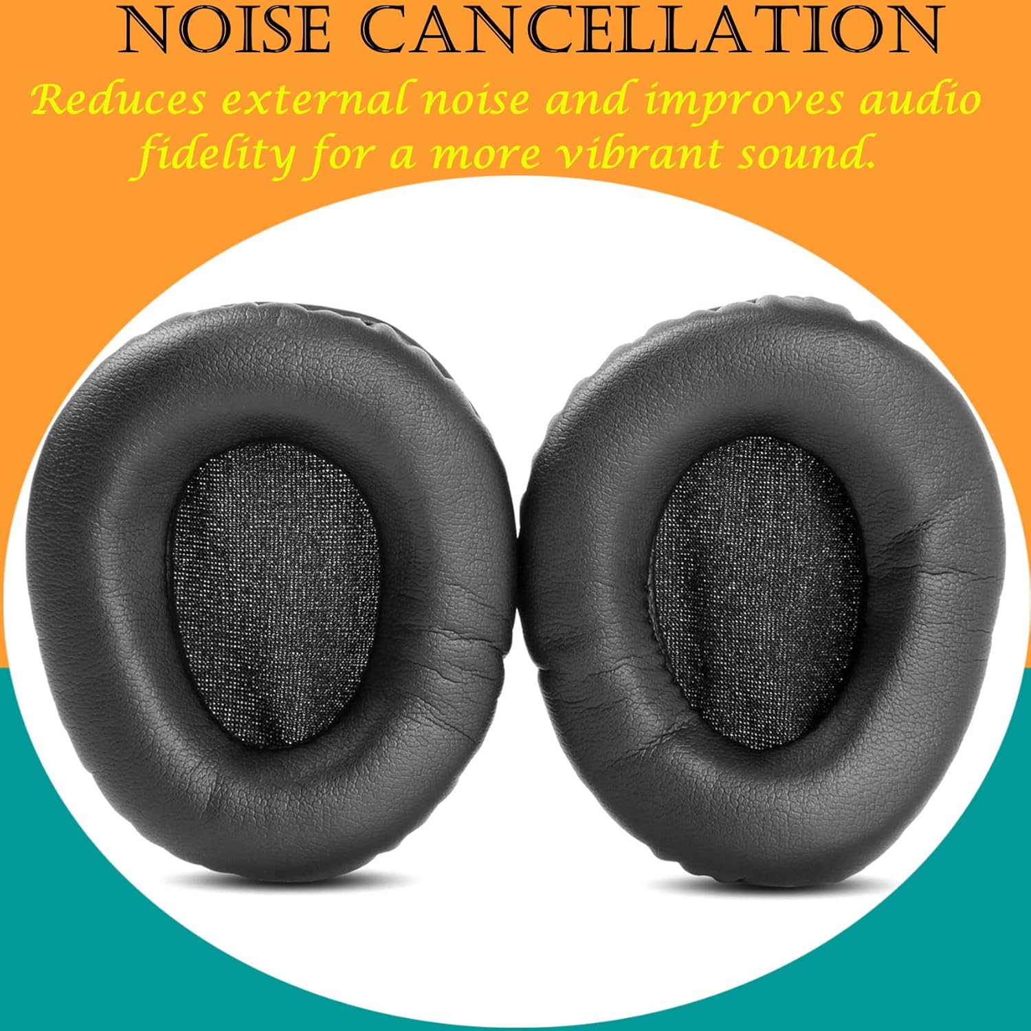 TaiZiChangQin HA-NC250 Almohadillas de repuesto compatibles con auriculares JVC HA-NC250 HA-NC260 HA NC250 NC260 (almohadillas de cuero proteínico)