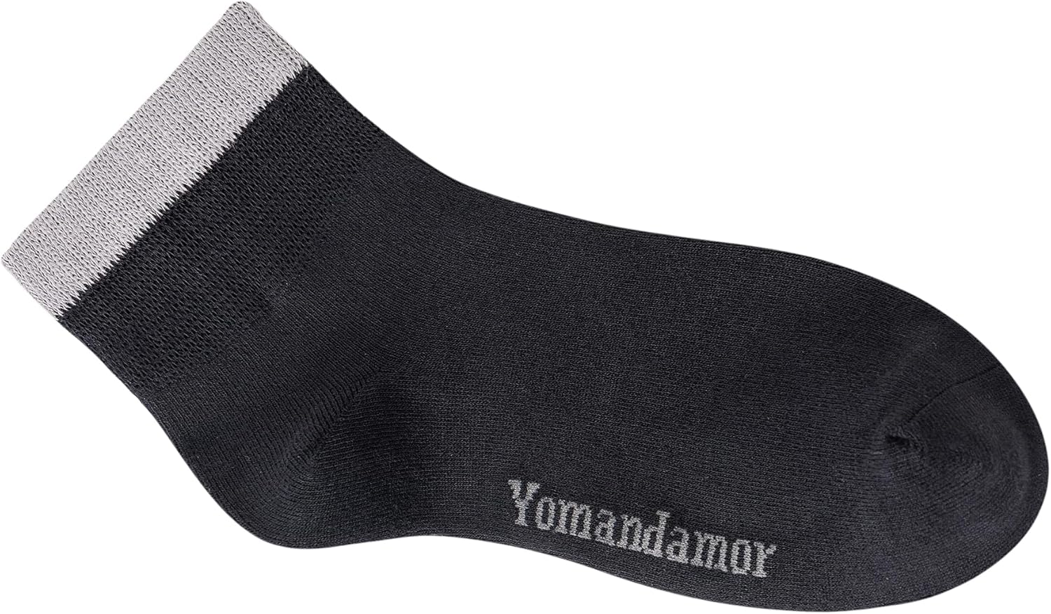 Yomandamor 6 pares de calcetines de tobillo para diabéticos para mujer, sin costuras, sin costuras, 9-11