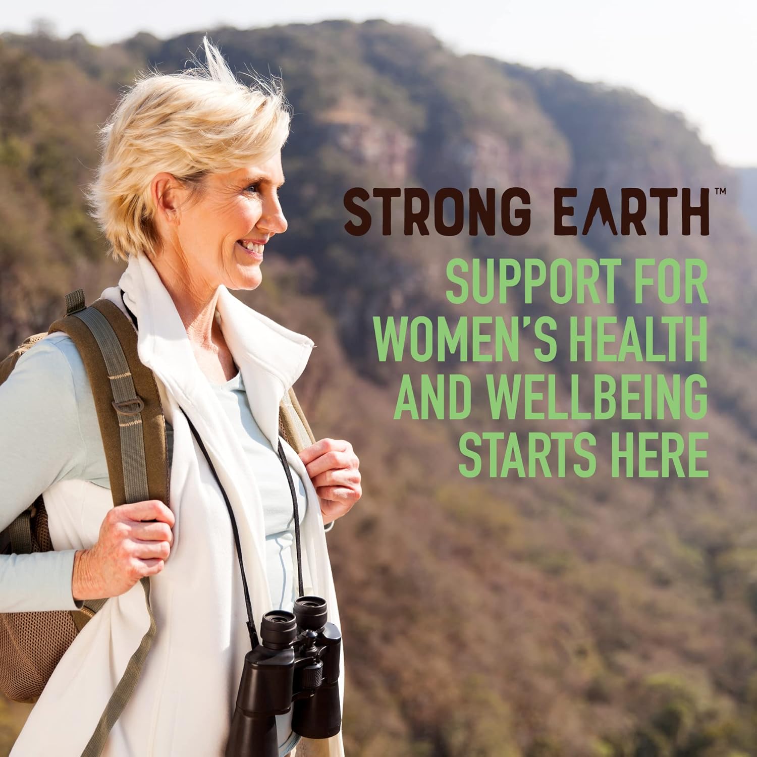Strong Earth – Raíz de cohosh negro de 50 mg  Gomitas de cohosh negro (60 unidades) suplementos de extracto natural para la menopausia para mujeres,