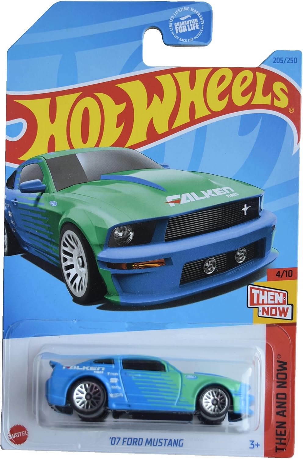 Hot Wheels Ford Mustang ’07, entonces y ahora 410 azulverde 205250