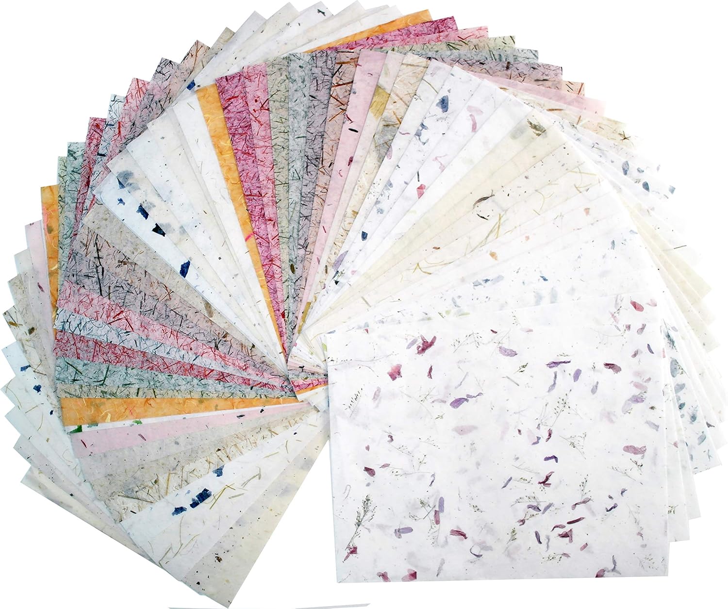 50 hojas de papel de morera finas de 8.5 x 11 pulgadas, hechas a mano, diseño de papel washi, arte artesanal, origami, proveedores de tarjetas