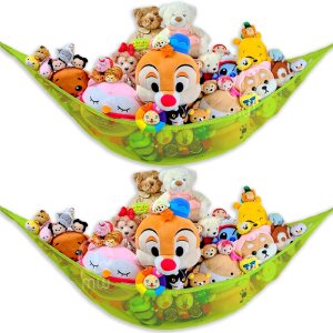 Hamaca de animales de peluche para juguetes de peluche, red de almacenamiento para colgar en las esquinas para organizar tu colección de peluches y Hamaca de animales de peluche para juguetes de peluche, red de almacenamiento para colgar en las esquinas para organizar tu colección de peluches y