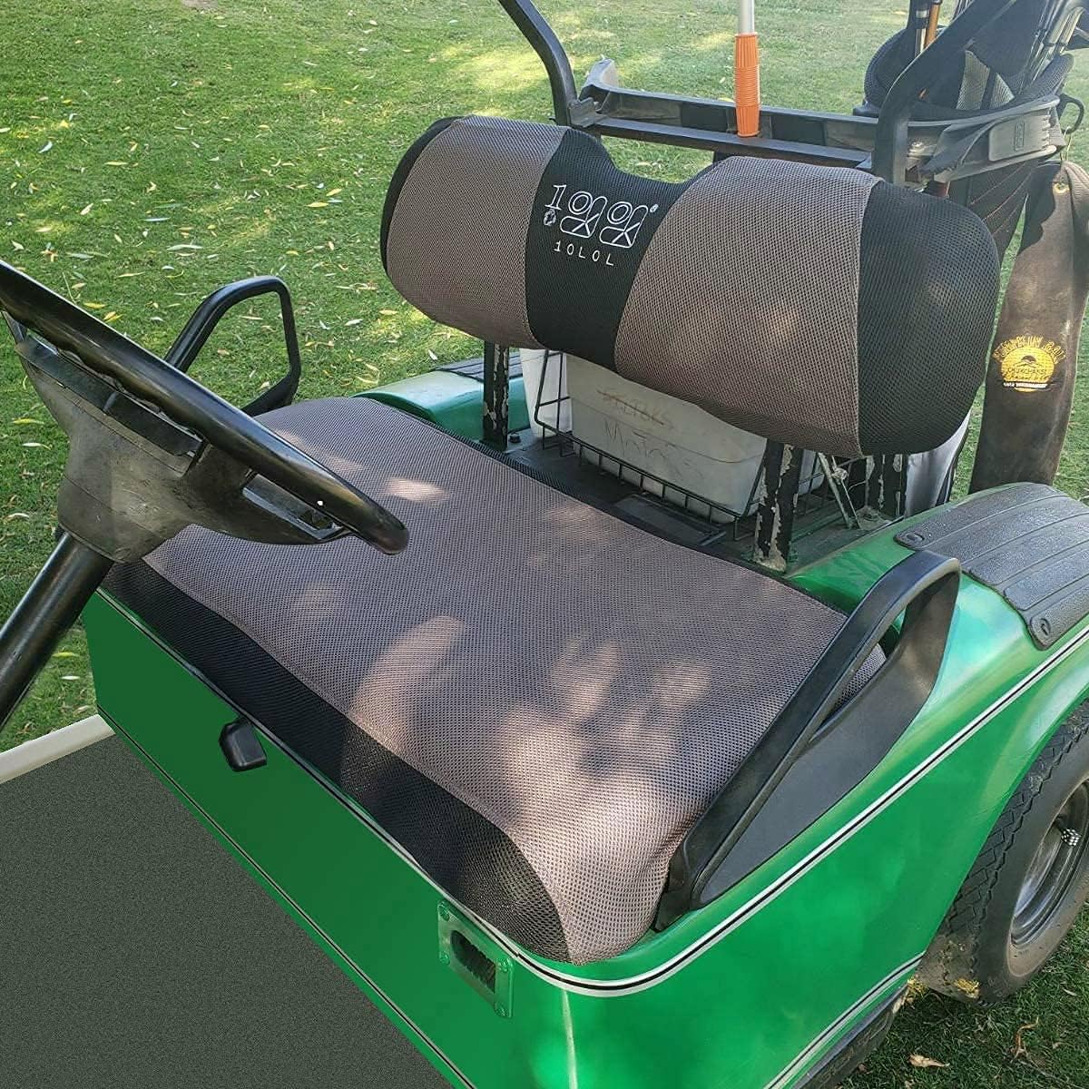 Juego de fundas de asiento delantero y trasero para carrito de golf para Club Car DS y EZGO RXV TXT, viste tu viejo asiento de carrito de golf –
