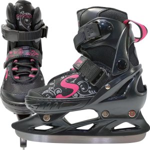 Patines de hielo ajustables – Patines de hockey para niños y niñas – Patines de hielo aislados para niños con 3 tamaños de ajuste Patines de hielo ajustables – Patines de hockey para niños y niñas – Patines de hielo aislados para niños con 3 tamaños de ajuste