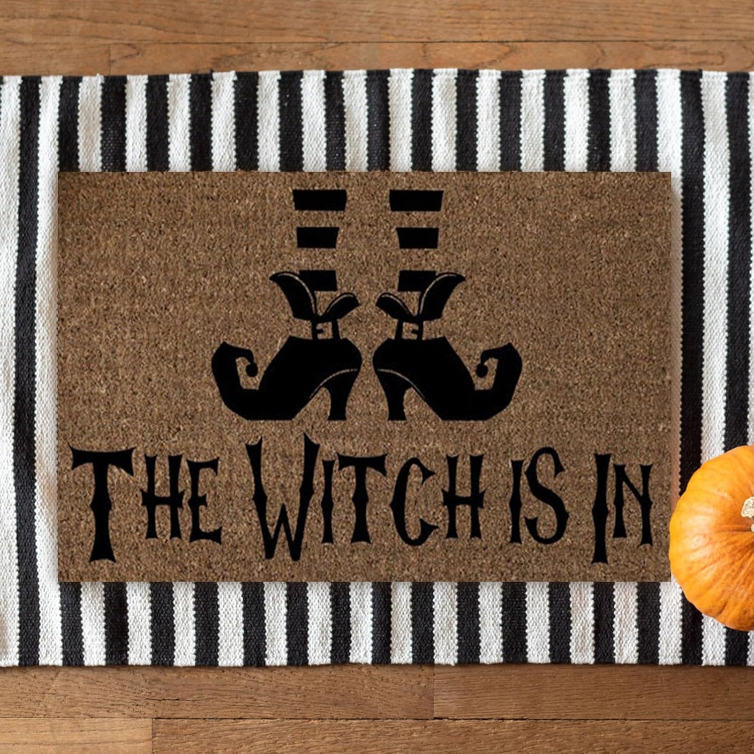 Felpudo de Halloween para interiores y exteriores, decoración de puerta delantera, decoración de Halloween, porche, entrada