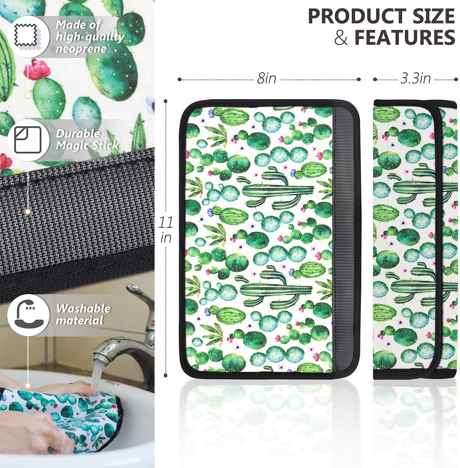 YR Paquete de 2 almohadillas para cinturón de seguridad de automóvil, fundas universales para cinturón de seguridad de automóvil, fundas de correa