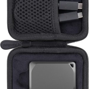 Aenllosi Funda de transporte rígida compatible con Crucial X9  X9 Pro  X10 Pro 1TB2TB4TB SSD portátil, unidad de estado sólido externa USB 3.2 y Aenllosi Funda de transporte rígida compatible con Crucial X9  X9 Pro  X10 Pro 1TB2TB4TB SSD portátil, unidad de estado sólido externa USB 3.2 y