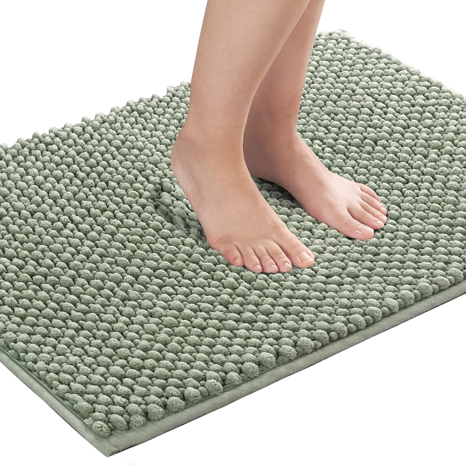 Turquoize Alfombras de baño de felpilla antideslizante para baño, 20 x 32 pulgadas, extra suaves y absorbentes, peludas, lavables a máquina,