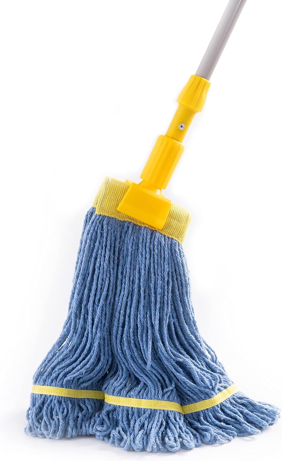 MATTHEW CLEANING PRODUCTS Paquete de 12 cabezales de fregona de algodón de grado comercial, repuesto de trapeador de cuerda resistente, diadema de 6