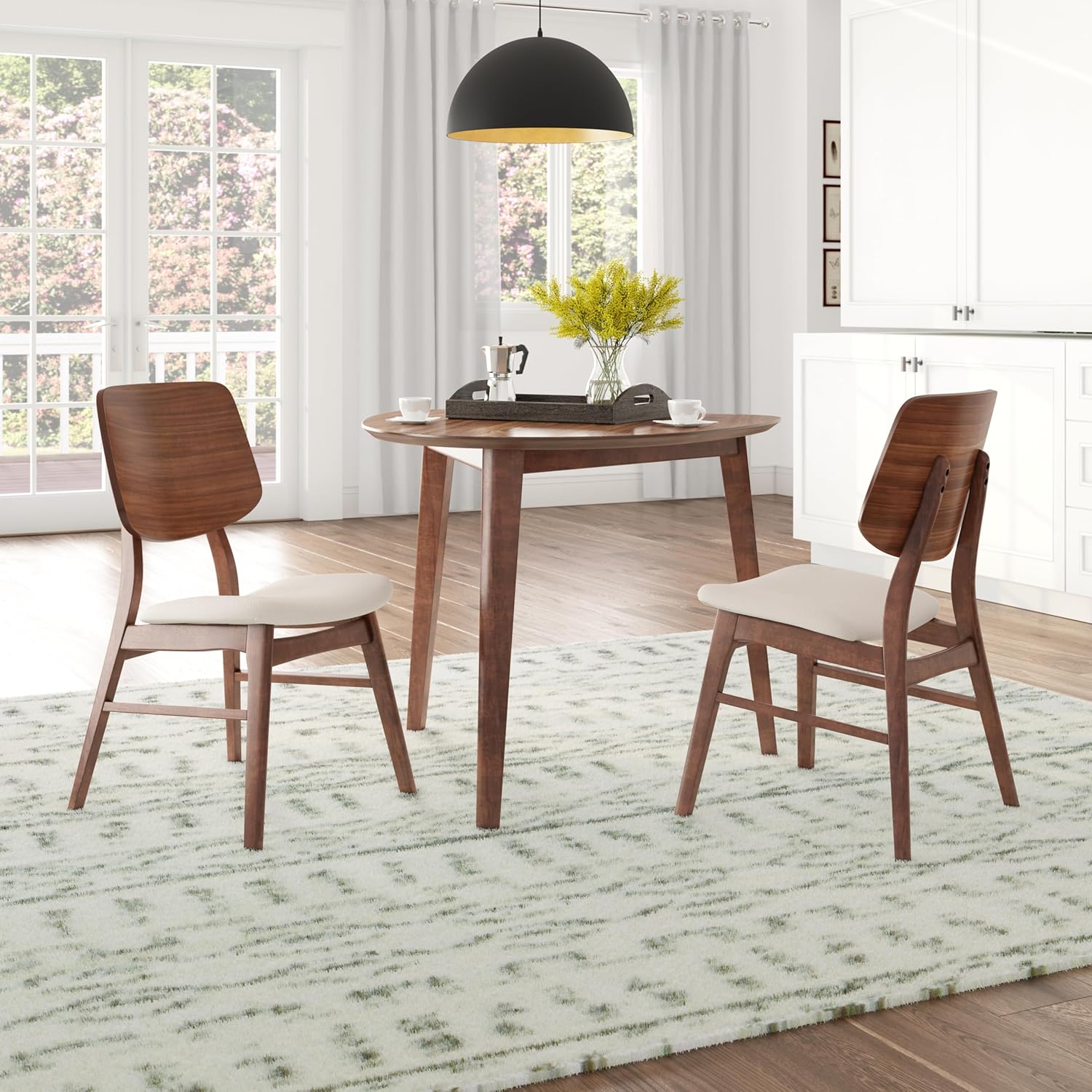 New Classic Furniture Oscar – Mesa esquinera, nogal