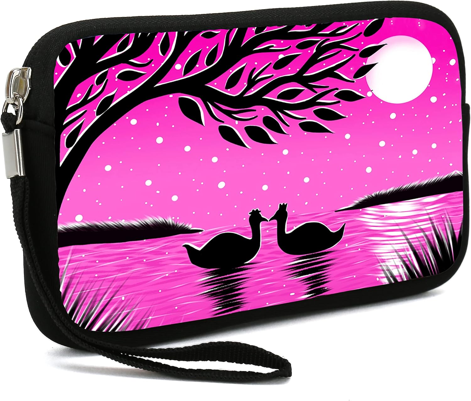 Bolsas de maquillaje portátiles de neopreno para mujer, bolsa de maquillaje pequeña, bolsas de viaje, cartera de mano para todos los teléfonos