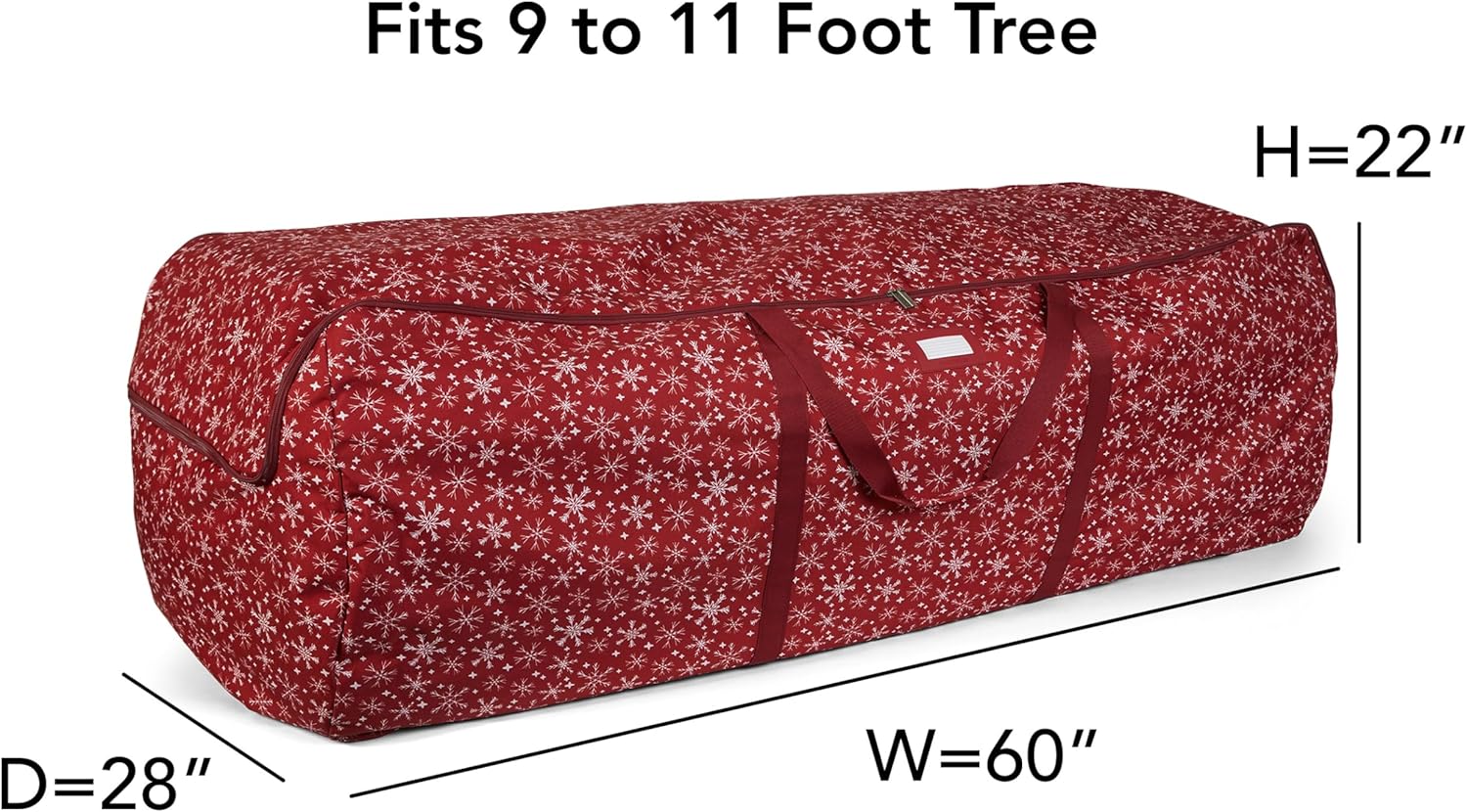Covermates Keepsakes Garland – Bolsa de lona de poliéster duradero, asas reforzadas, se adapta a guirnaldas de hasta 25 pies dependiendo del grosor,
