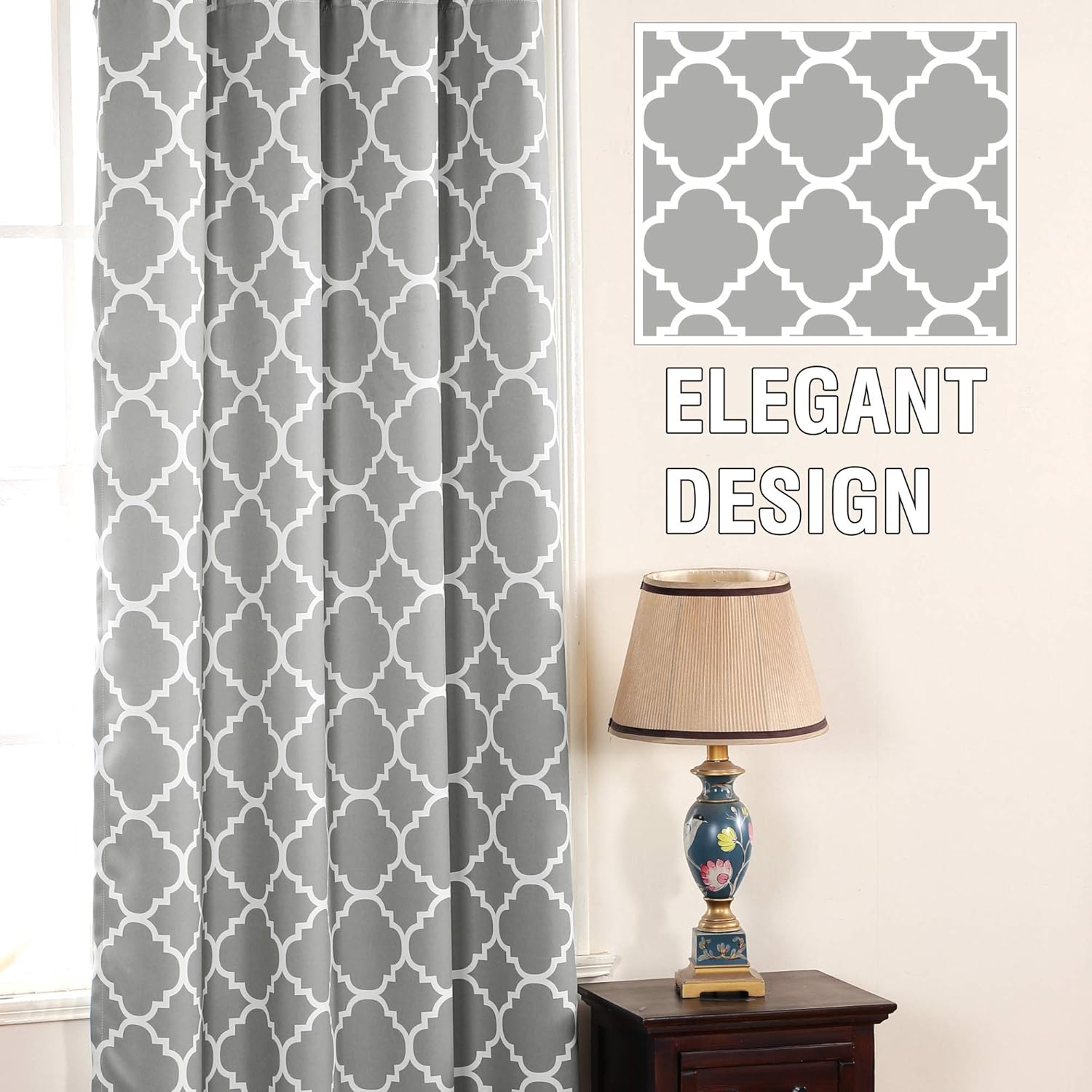 H.VERSAILTEX Cortinas opacas para sala de estardormitorio, con aislamiento térmico y ojales para ahorro de energía, cortinas para ventana (2