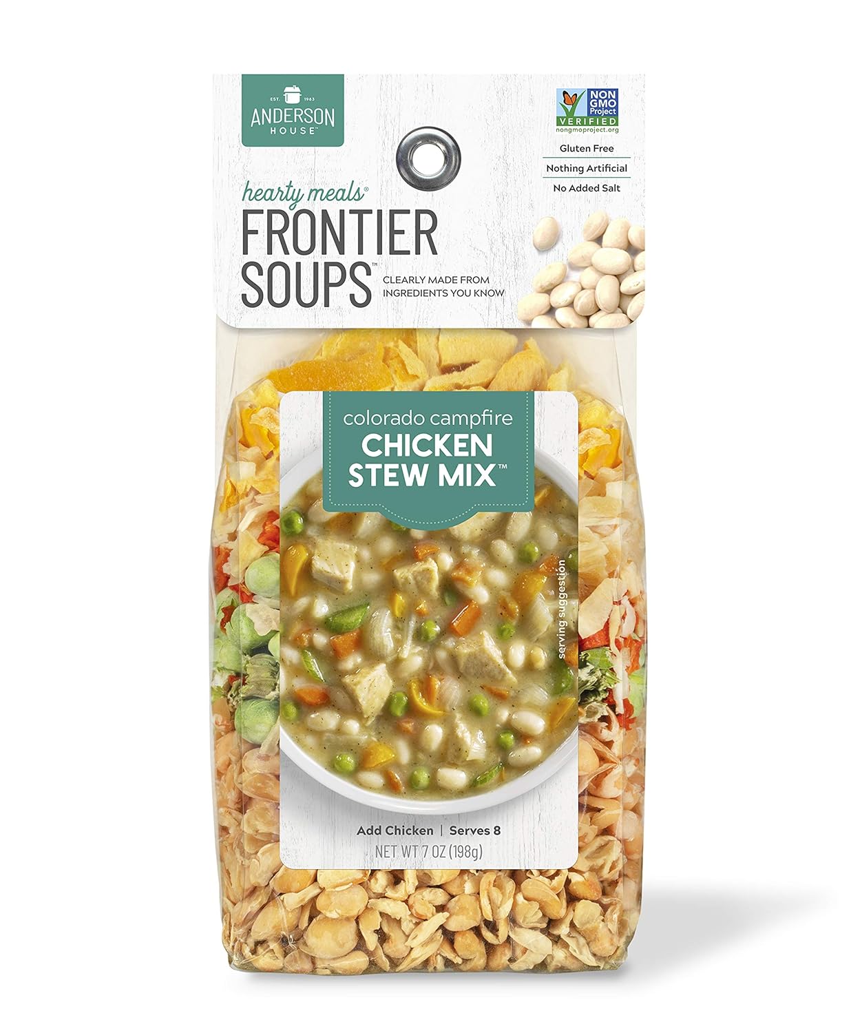 Frontier Soups Hearty Meals colorado campfire estofado de pollo, 7 onzas, paquete de 2