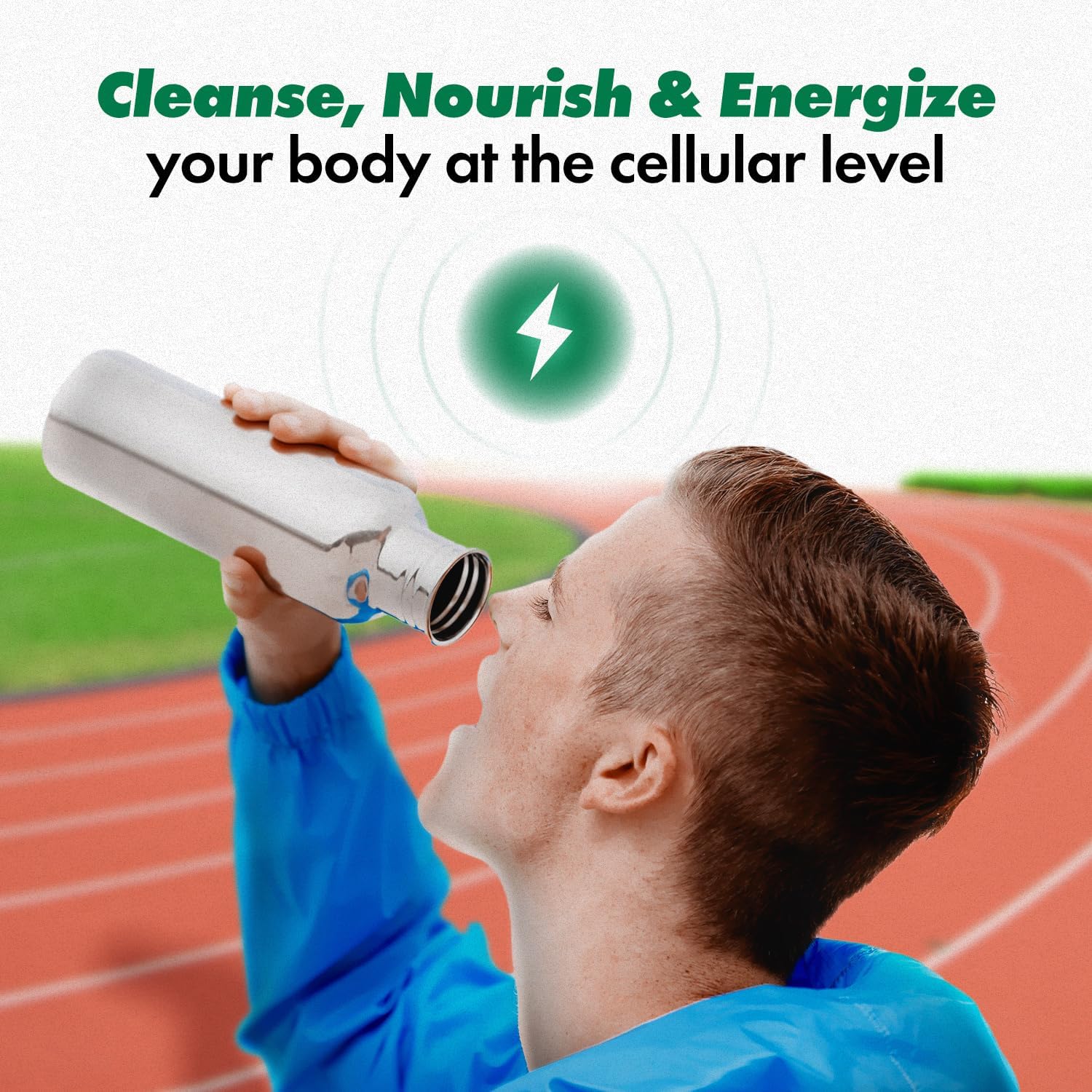 Cell Power Gotas de oxígeno (2 onzas) – Suplemento dietético de oxígeno líquido enriquecido con remolacha, uvas y proteína vegetal – Gotas de