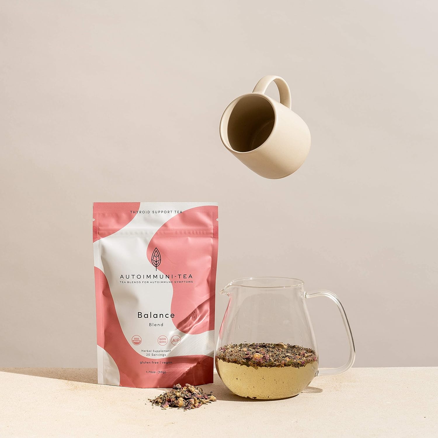 AIP Tea – Mezcla de hierbas para el equilibrio de la tiroides para alimentos autoinmunes compatibles con la dieta de protocolo autoinmune, Whole 30,