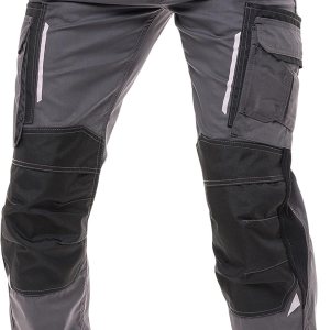 Pantalones de construcción para hombre, pantalones de trabajo resistente, para carpintero, refuerzo de rodilla, pantalones de seguridad Cordura Pantalones de construcción para hombre, pantalones de trabajo resistente, para carpintero, refuerzo de rodilla, pantalones de seguridad Cordura