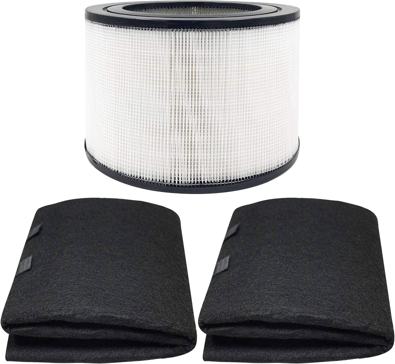 Filtro HEPA de repuesto 50250-S y 2 prefiltros de carbono de envoltura compatibles con Honeywell 24000 24500 50250-S 52500. Número de pieza 24000