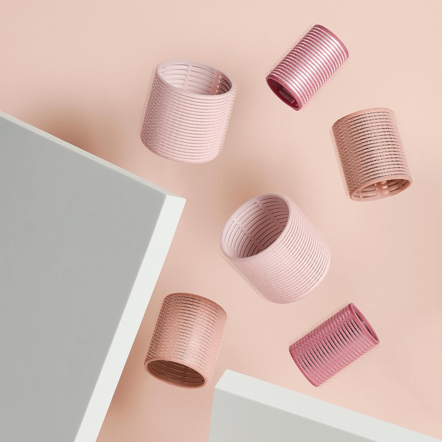 The Hair Edit Pump Up The Volume – Rodillos térmicos de cerámica  6 rodillos de pelo de agarre automático surtidos con bolsa de almacenamiento