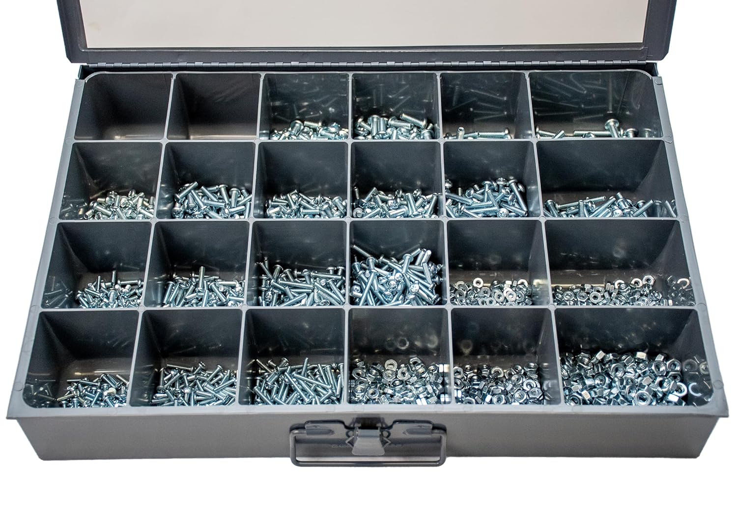 El kit surtido de tornillos de máquina incluye puntas Phillips, 2,410 piezas Phillips Pan Head