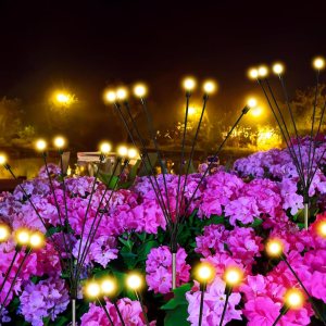 Homarden Luces solares cálidas de luciérnaga (amarillo) Diseño de luciérnaga en explosión de estrellas oscilantes con alambre de hierro resistente, Homarden Luces solares cálidas de luciérnaga (amarillo) Diseño de luciérnaga en explosión de estrellas oscilantes con alambre de hierro resistente,