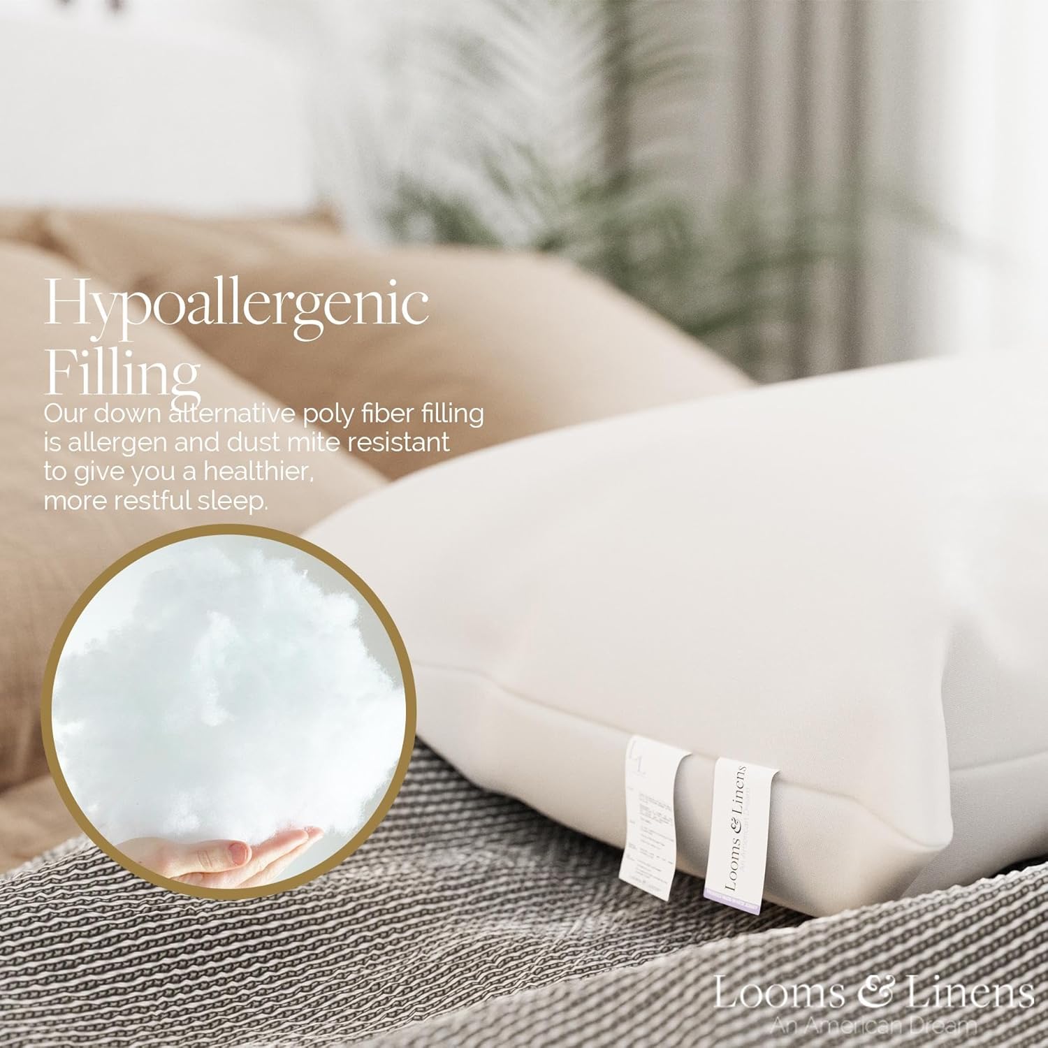 Looms & Linens An American Dream Dakimakura – Almohada de cuerpo largo de 54 pulgadas, relleno de almohada hipoalergénica para dormir, fabricado en