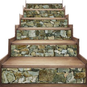 AmazingWall – Adhesivo decorativo para escalera de piedra en 3D, mural de pared decorativo, extraíble, autoadhesivo, decoración artística, muebles AmazingWall – Adhesivo decorativo para escalera de piedra en 3D, mural de pared decorativo, extraíble, autoadhesivo, decoración artística, muebles
