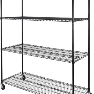 Seville Classics UltraDurable – Estante de alambre de acero sólido NSF resistente, organizador para garaje, almacén, oficina, restaurante, aula, Seville Classics UltraDurable – Estante de alambre de acero sólido NSF resistente, organizador para garaje, almacén, oficina, restaurante, aula,