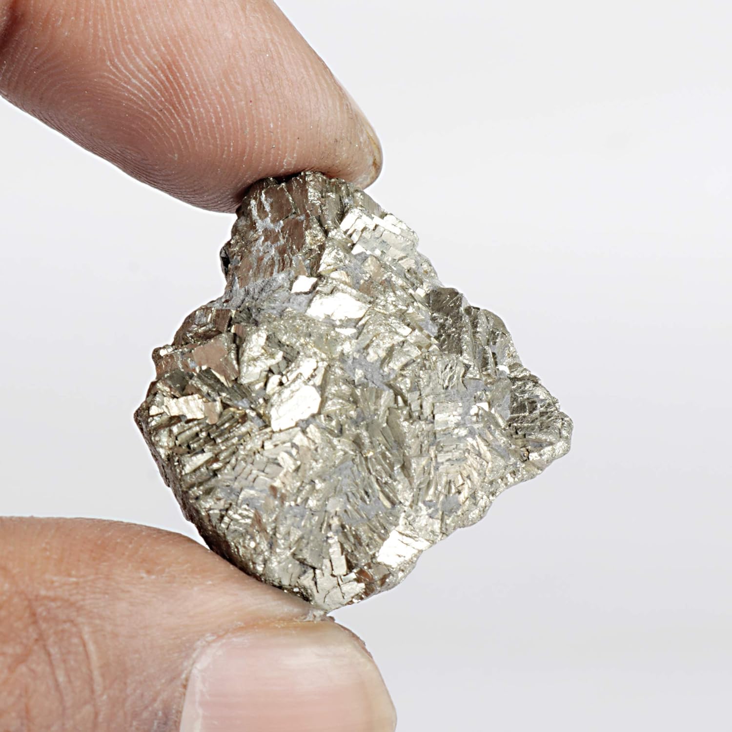 gemhub Pirita dorada natural de 97.85 quilates, sin cortar, sin tratar, piedra preciosa suelta de oro en bruto para la fabricación de joyas, Joya,