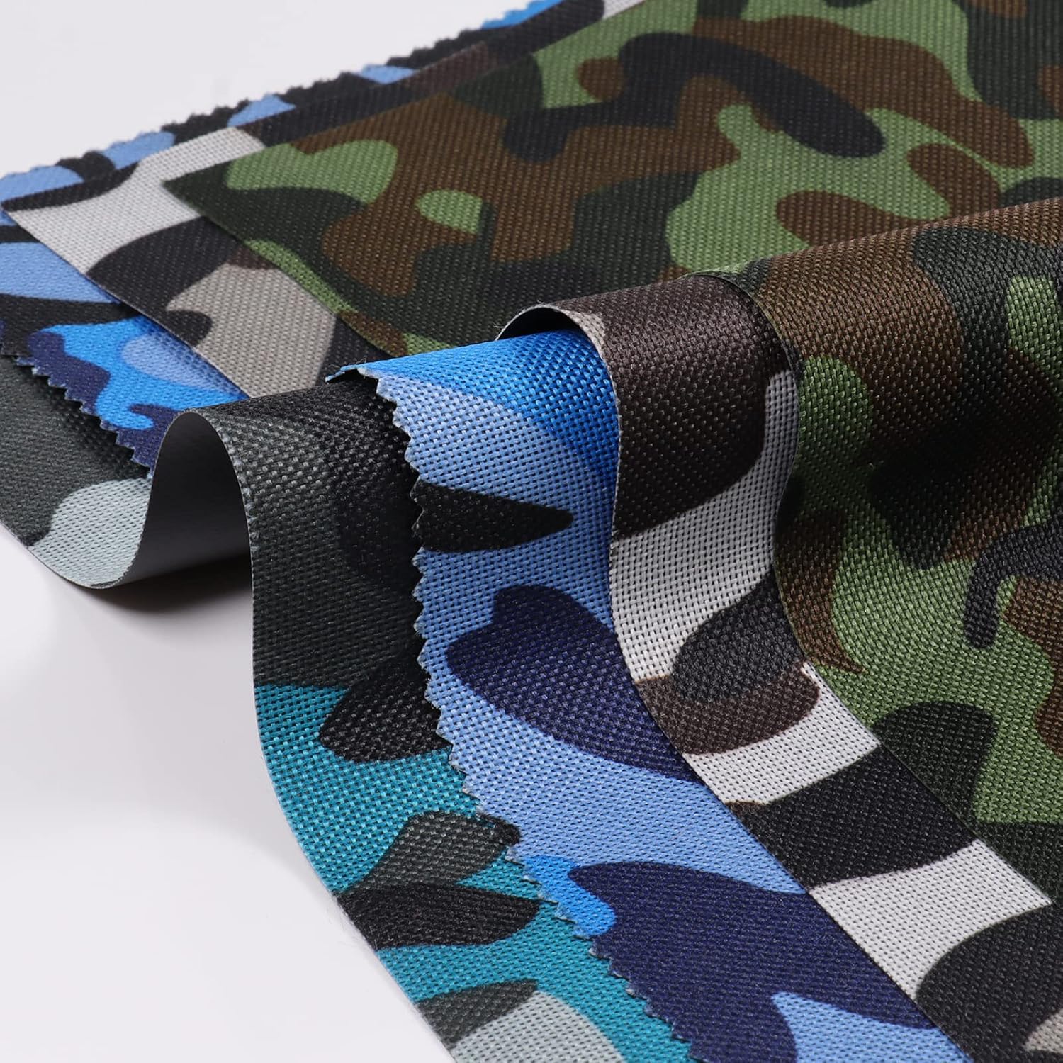 Tela de lona de camuflaje impermeable de 600 denier, 60 x 36 pulgadas, tela de cordura de lona impermeable marina para barcos, tienda de campaña,